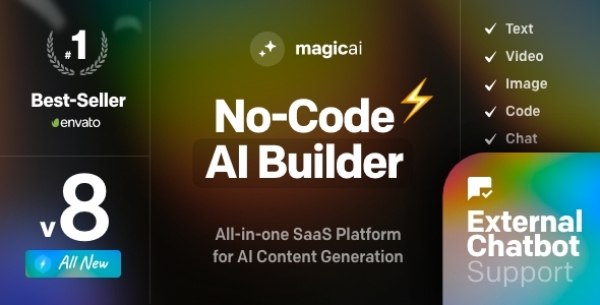 MagicAI - OpenAI Powered Content, Text, Image, Chat & Code Generator SaaS Platform