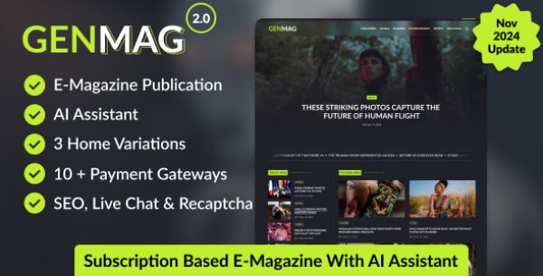 GenMag - Subscription-Based eMagazine with AI Assistant Script
