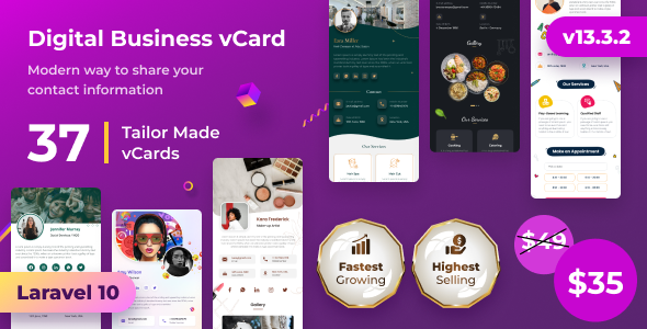 InfyVcardSaaS - Višekorisnička SaaS platforma za izradu digitalnih vizit karti (VCards)