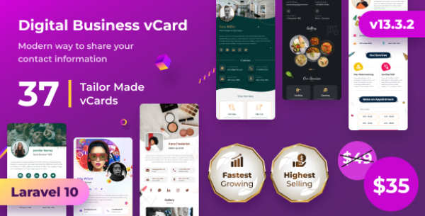 InfyVcardSaaS - Višekorisnička SaaS platforma za i...